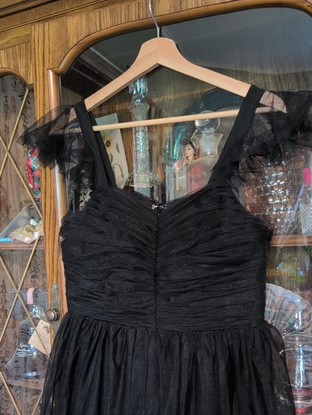 Whimsigoth Black Tulle Dress - Picture 2 of 12